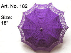 Lavender color battenbury lace parasol